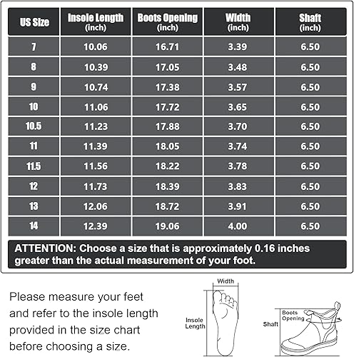 Miniatura 7 de Botas de lluvia de pesca para hombre, botas antideslizantes al tobillo, calzado de goma de neopreno impermeable, zapatos de lluvia de pantorrilla