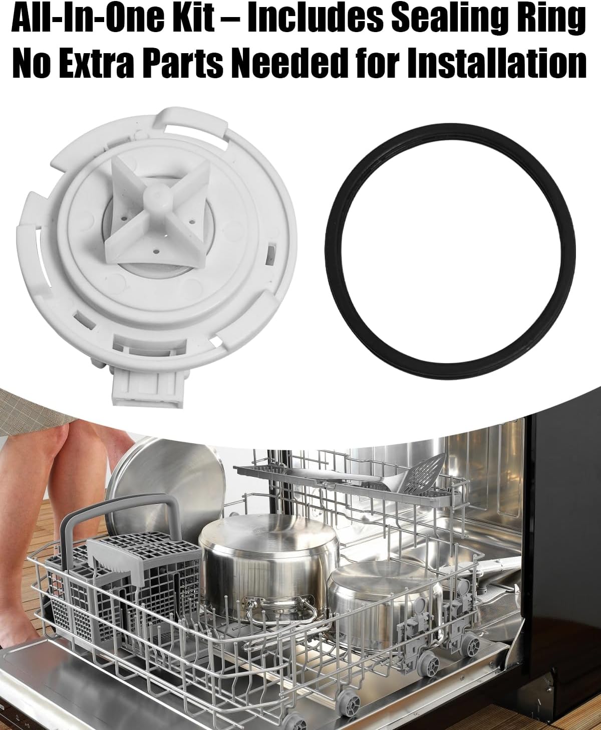 ABQ75742501 EAU60710801 Dishwasher Drain Pump Motor Fit for Kenmore LG Dishwasher Drain Pump, Motor Washer Parts, Replaces EAU62043401 ABQ75742505 EAU60710802 PS11710287