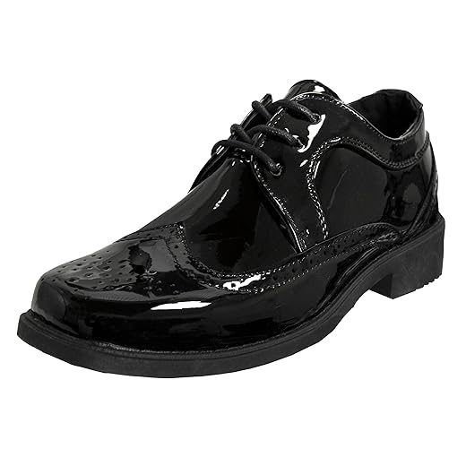 JOSMO Boys Wingtip Oxford Sapatos de renda (Bebê, Criança pequena, Criança grande)