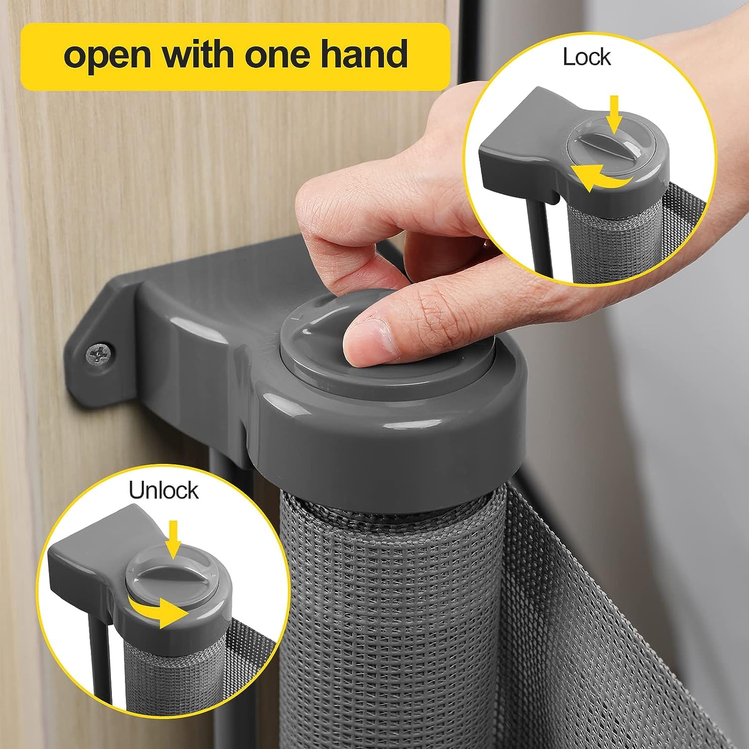 168 Inch Extra Wide Retractable Baby Gate,Mesh Large Baby Gate or Mesh