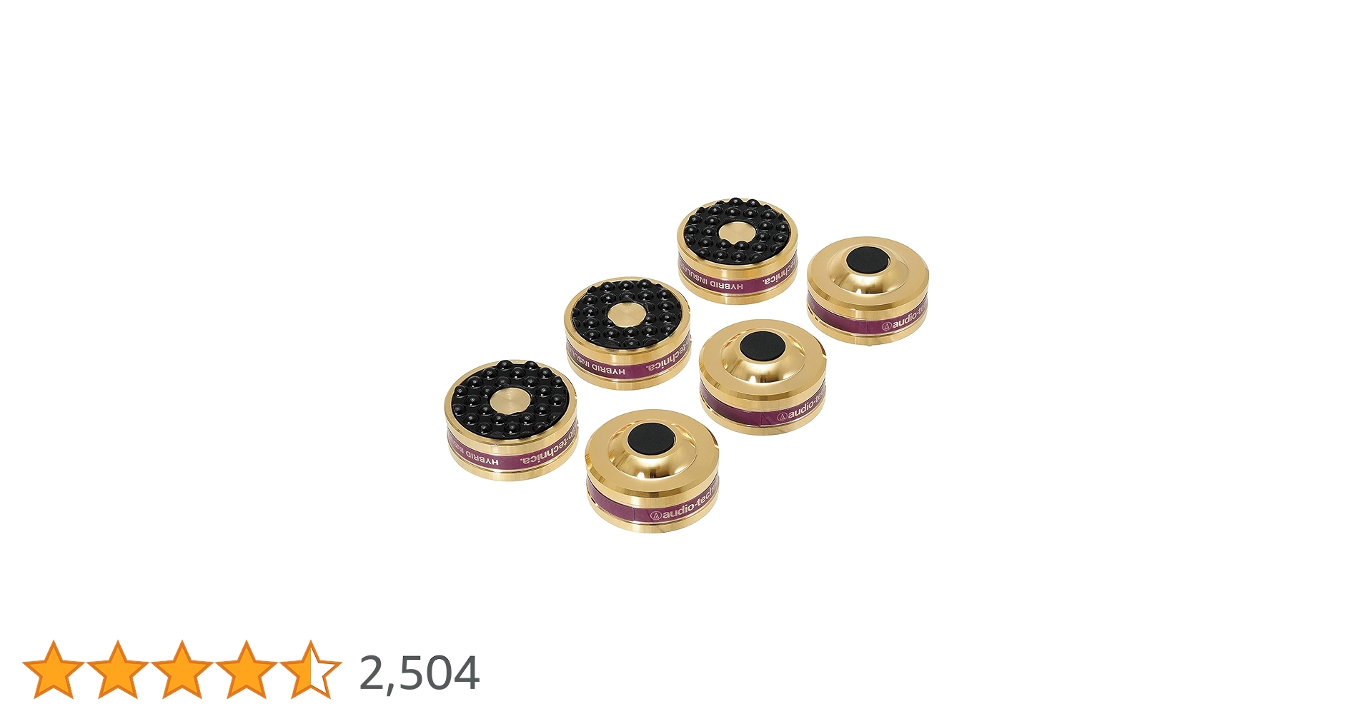 オーディオテクニカ　ハイブリッドインシュレーター　AT6099　2個 audio-technicaの超ロングランインシュレーターが全て生産終了に