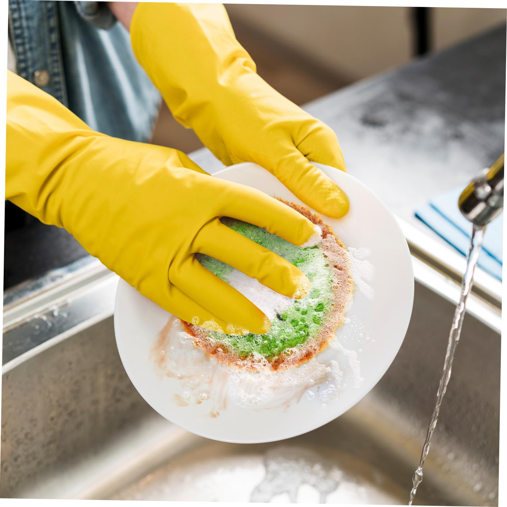 Cabilock 20 Piezas Paño De Cocina De Acrílico Plato De Esponja Esponjas para Limpiar Fregador De Platos Esponja De Cocina Esponjas De Plato Lavar Esponja De Limpieza Hogar Esponja Doméstica