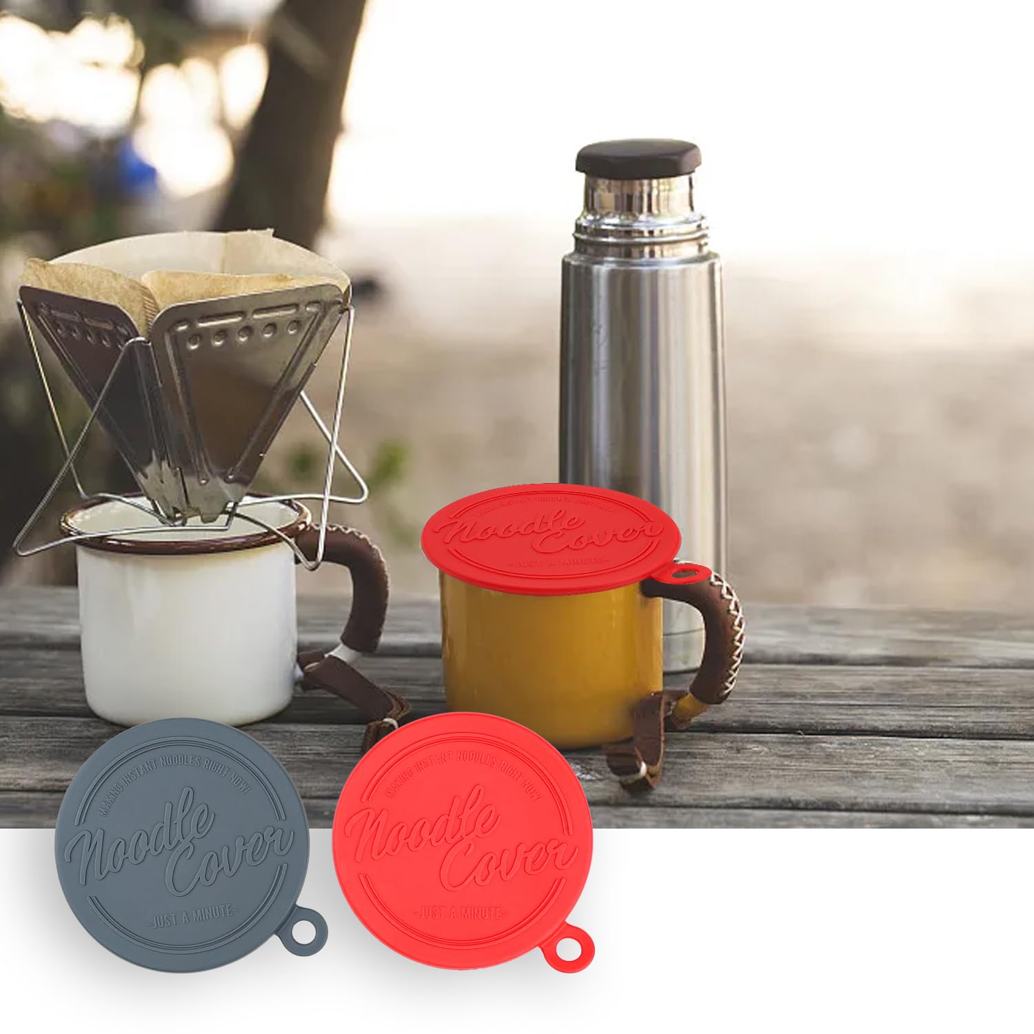 4 Silikondeckel Für Becher - BPA-frei Mit Strohhalmloch