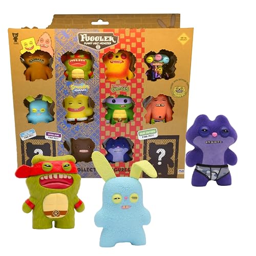 Fuggler Series 2 Collectible Figures 12-Pack Window Box | Mystery Toy Bundle with Rare Chase Figures, Creepy Miniatures, Disturbing Designs, Hidden Surprises, Collector Display Set (Assortment B)