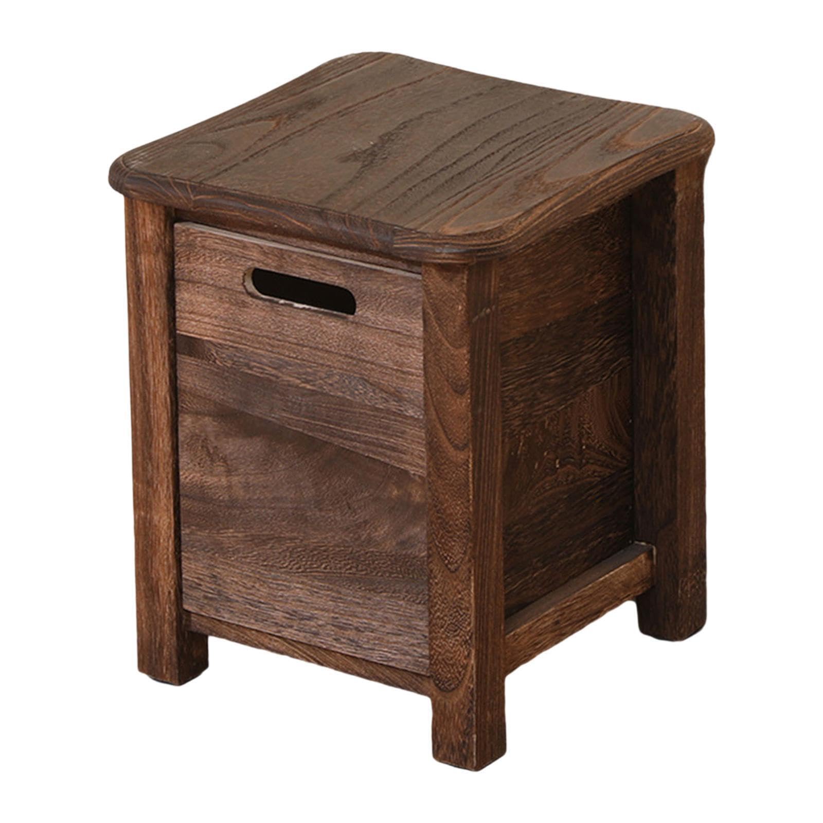 Taburete Redondeado para Cambiar Zapatos, pequeño Taburete de para | con almacenamiento, versátil para cualquier habitación. Mueble estable para cambiar zapatos, oficina, apartamento,