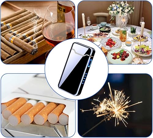 Miniatura 7 de COZYLIFE Encendedor de arco eléctrico con sensor táctil, encendedor de arco electrónico de llama de alta potencia, recargable por USB, resistente al