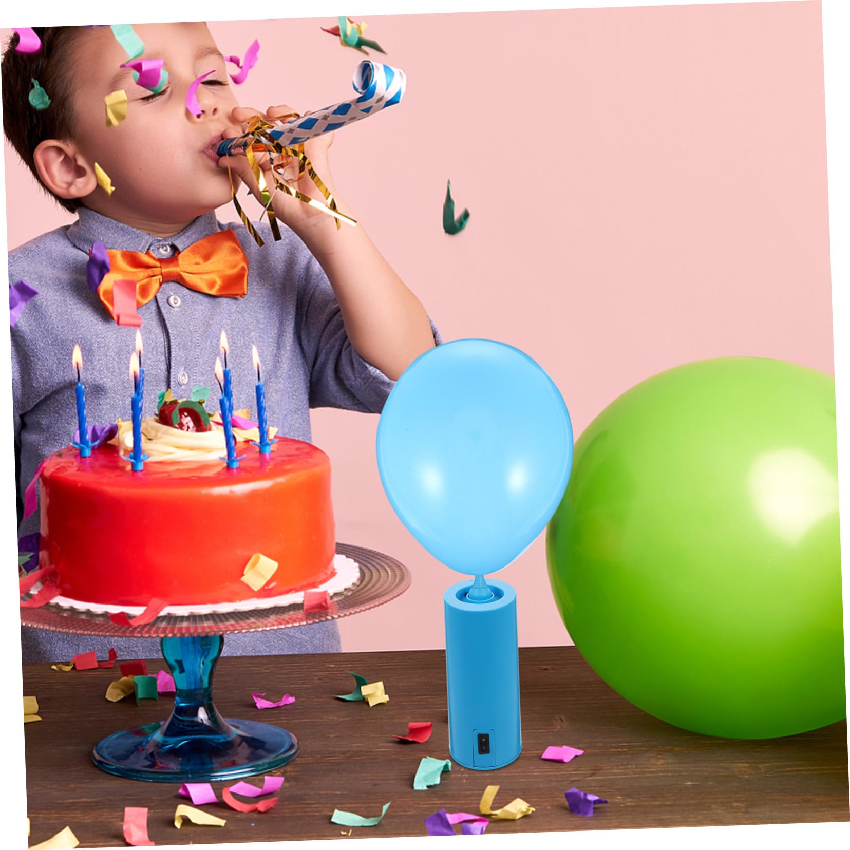 Bomba de Globos Eléctrica Portátil Azul Abs 18w Operación | Uso Dual, Infla Globos y Grandes Inflables, Modelo Dc 12.0v, 65db y 1pieza