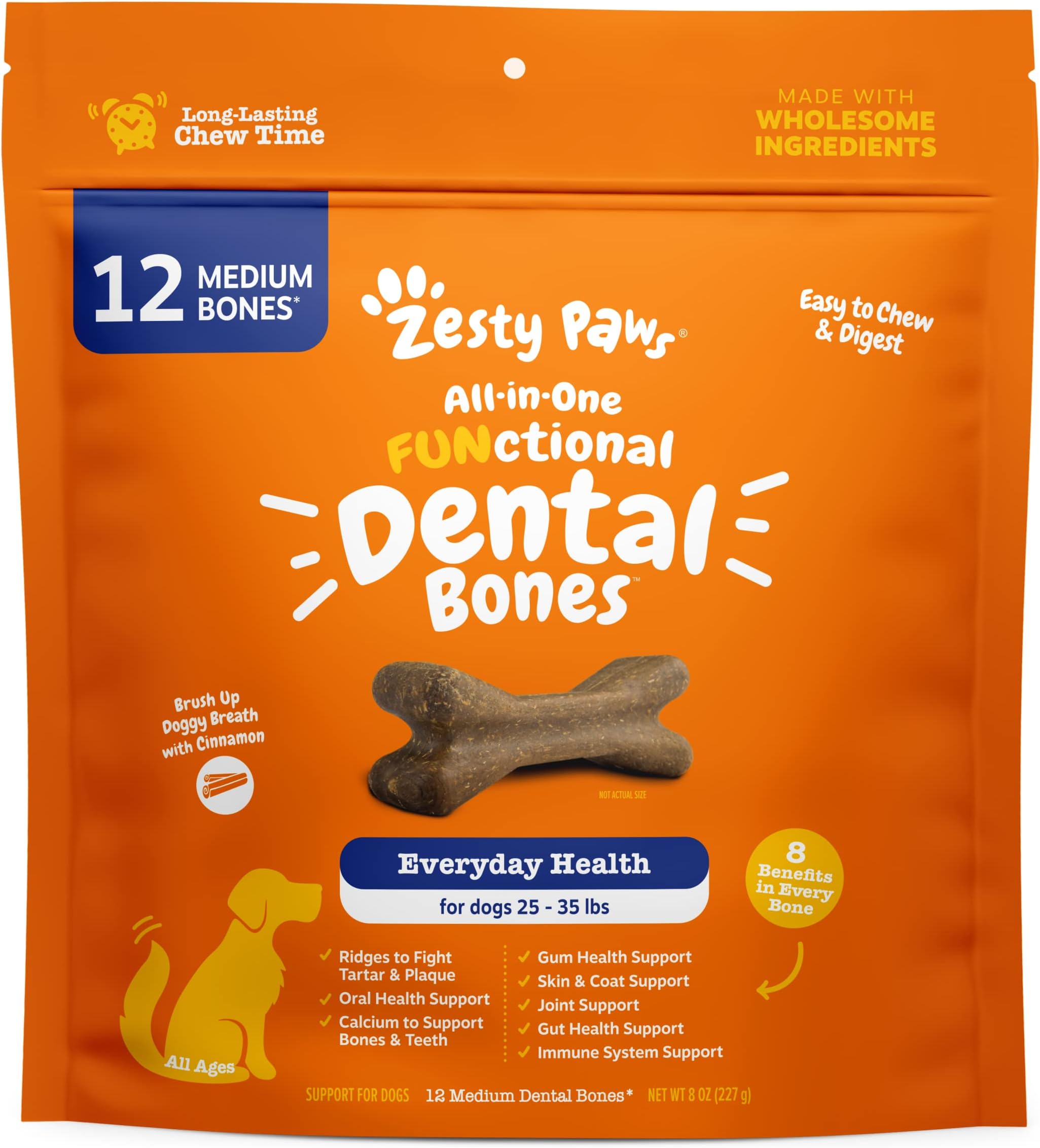 Blue Buffalo Dental Bones Regular Natural Dental Chew Dog