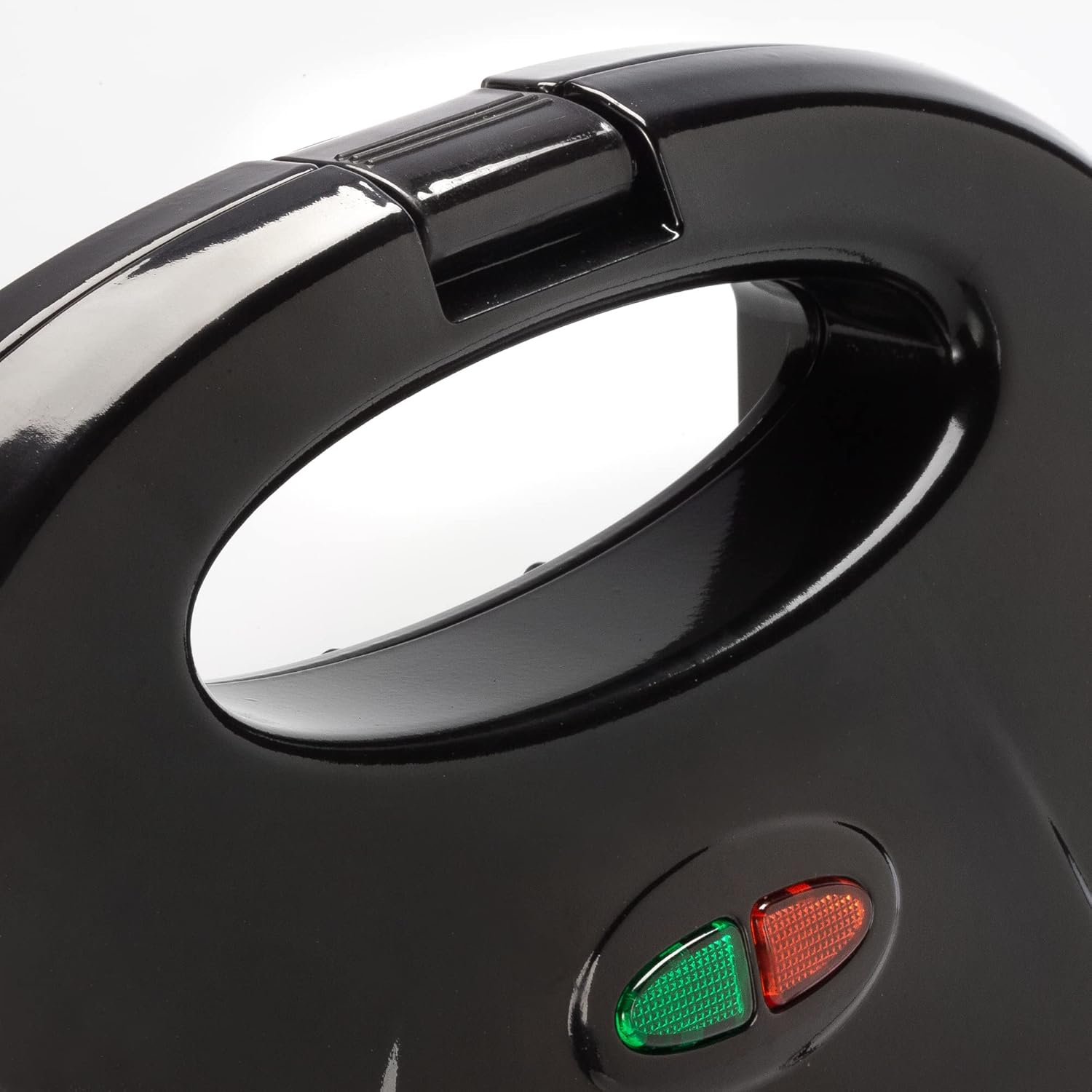 Zenith Electric Indoor Waffle Grill Maker with Zera Copper Non-Stick Grilling Plates, Compact, Black/Copper