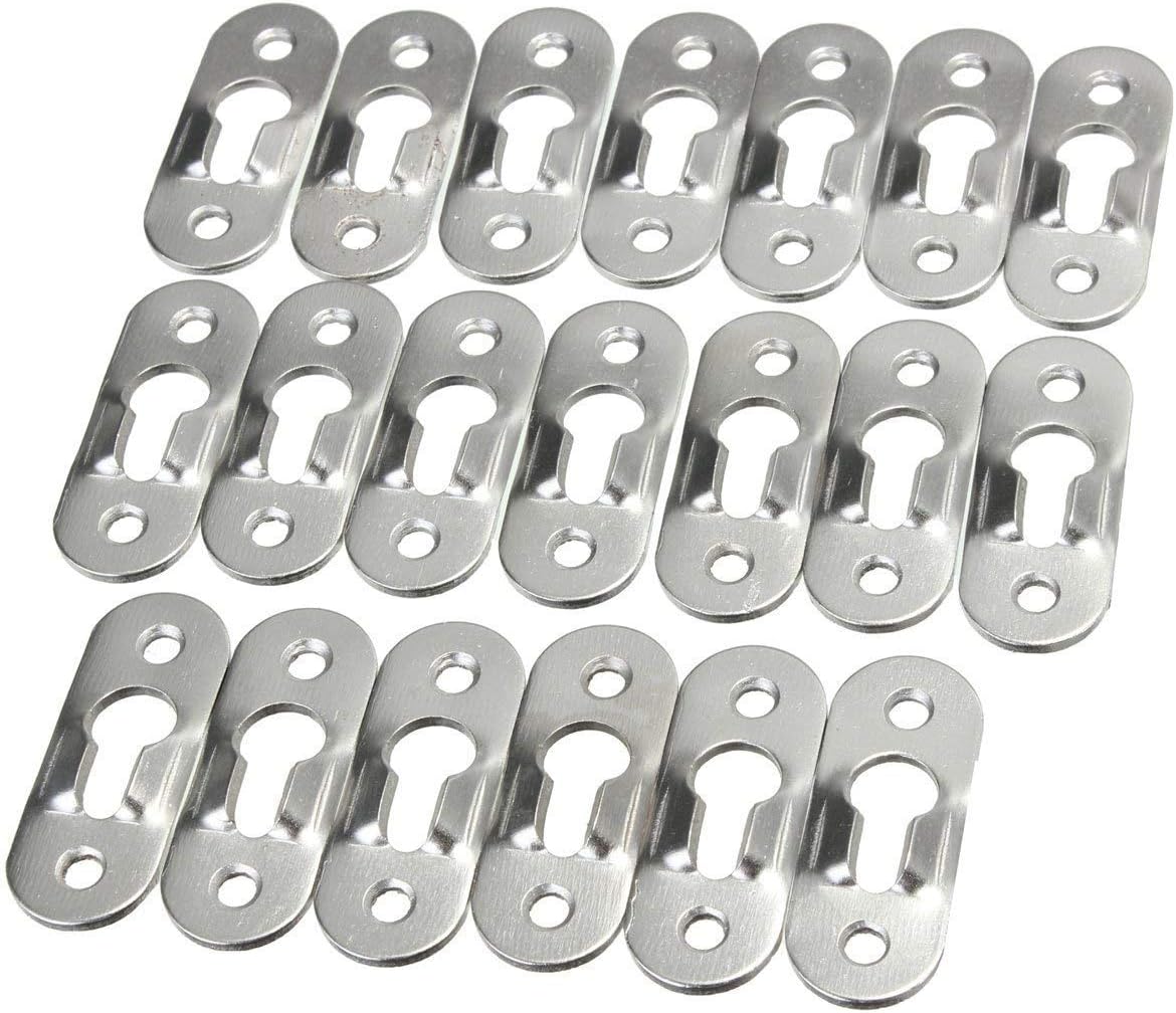 easyshop 20 Pcs 44mm Metal Keyhole Hanger Fasteners Picture Photo Painting Fasteners