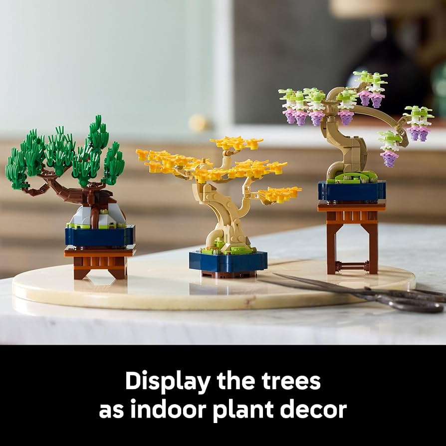 Amazon.com: LEGO 樂高Botanicals 迷你盆景樹積木組- 成人人造