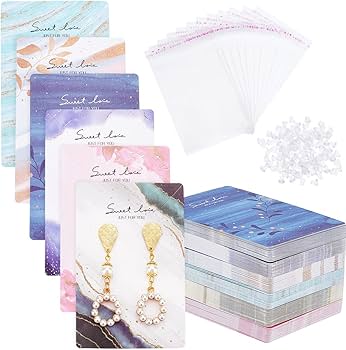 Amazon | PH PandaHall 100枚入り アクセサリー台紙 ピアス ネックレス