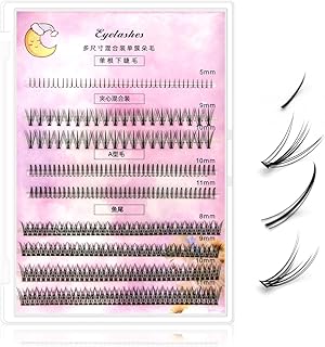 Kit de 320 pestañas naturales en racimo – Esp...