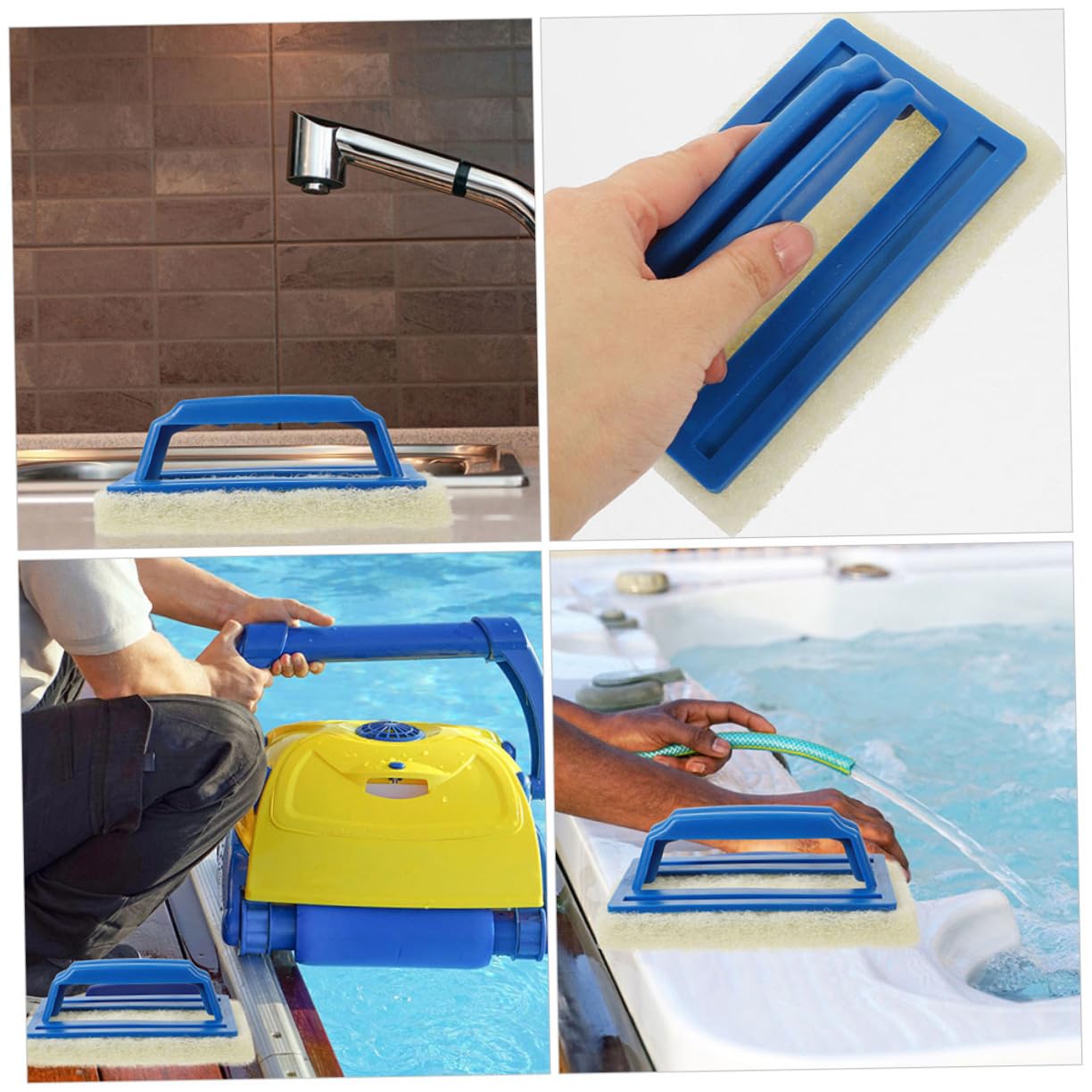 Alipis 2piezas Cepillo De Baño Mango Esponjas De Limpieza Estropajo Para Bañeras y Azulejos Cepillo De Esponja Para Ducha Para Limpieza De Azulejos Baño y Cocina