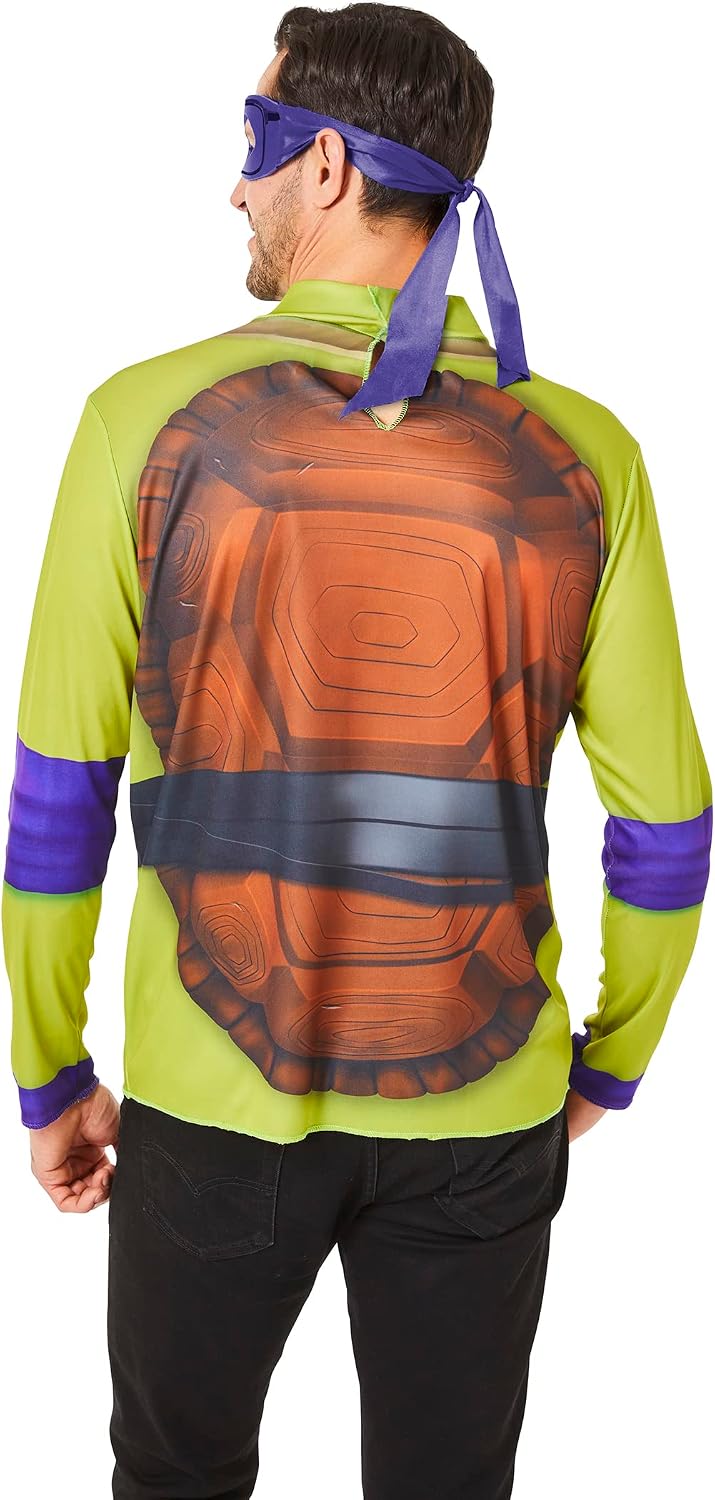 InSpirit Designs Teenage Mutant Ninja Turtles Mutant Mayhem Movie Adult Donatello Easy Wear Costume Kit | Officially Licensed | Cosplay Costume | Group Costume, L