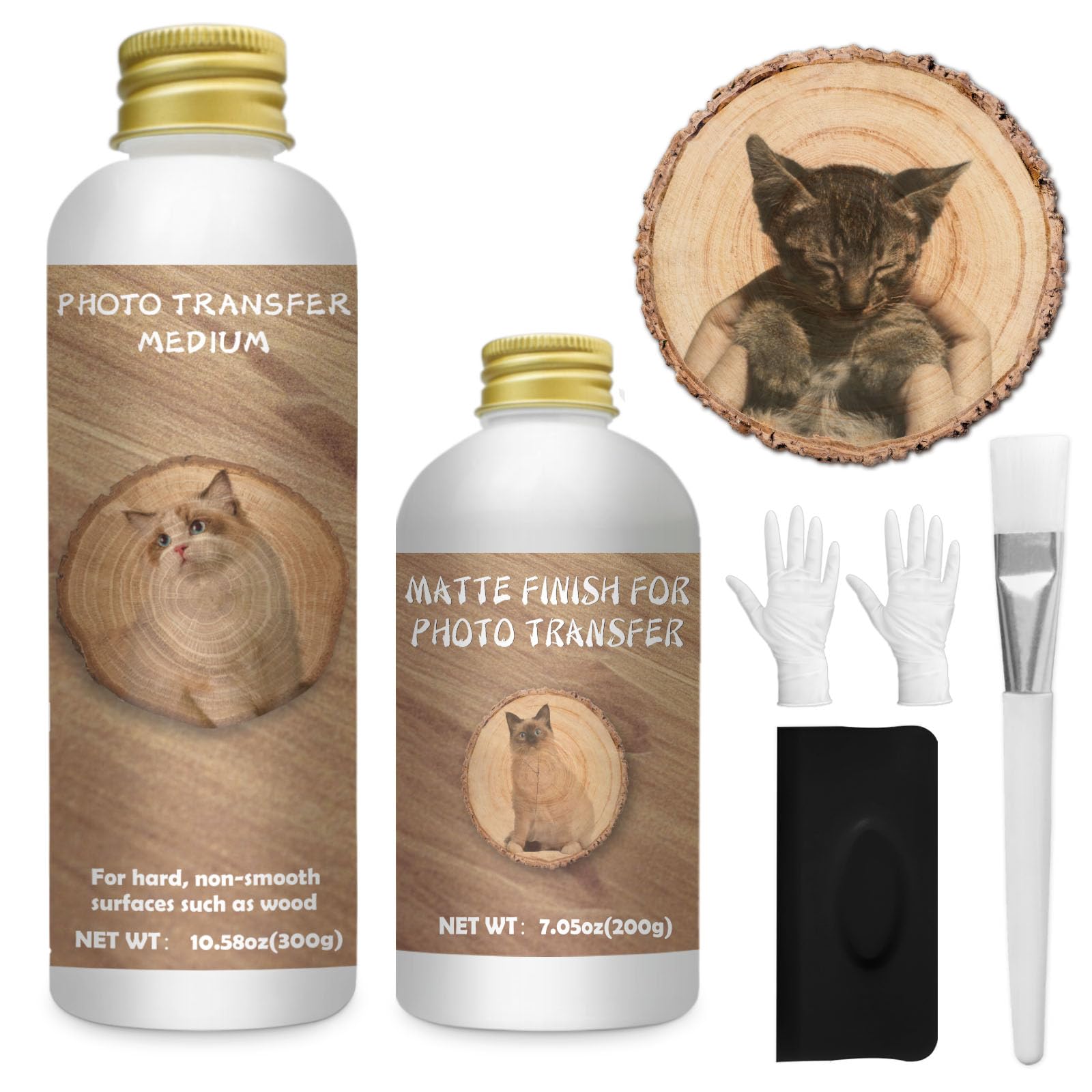 Foto Transfer Gel 200ml - Transfermedium Für Holz & Oberflächen DIY