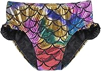 Vista 3 de TFJH E Traje de baño de 3 piezas para niñas y niñas, bikini con cola de pez de 3 a 10 años