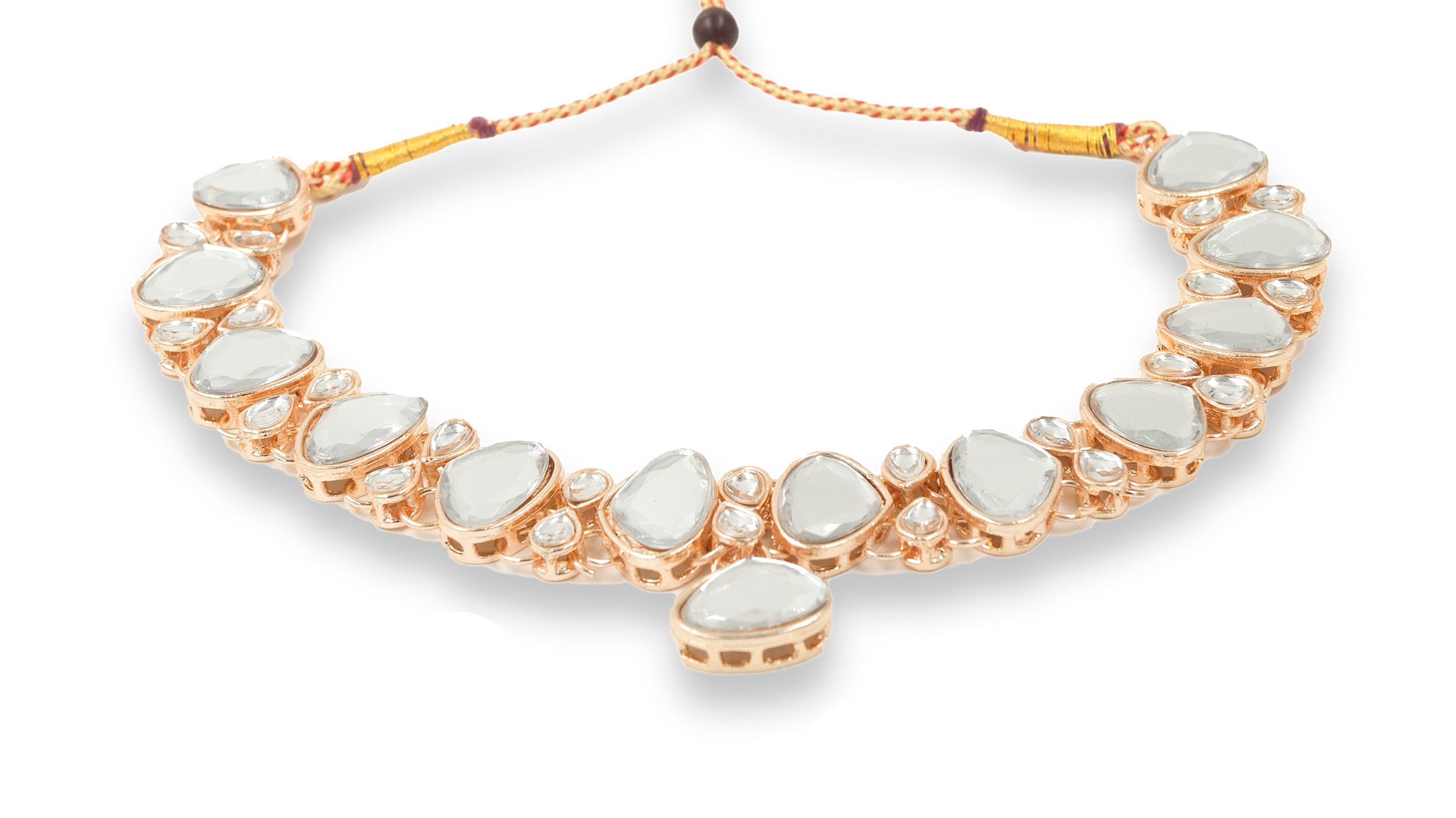 VETCO Crystal Glass Choker Necklace with Earring For Women - VENK1CR500001 (B0BPD5TKX4) Amazon Price History, Amazon Price Tracker