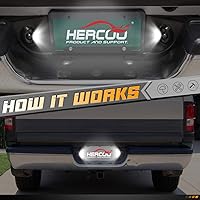 Vista 5 de HERCOO LED Luz de Matrícula Trasera Conector de Enchufe de Lámpara con Cableado Compatible con 1994 1995 1996 1997 1998 1999 2000 2001 2002 Dodge