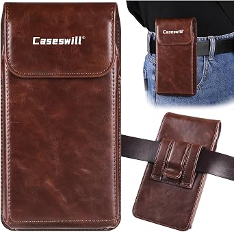 for Motorola Edge 5G UW/Edge 2021 / One 5G Ace/One 5G UW Ace/One 5G UW Case Premium Leather Phone Pouch with Belt Clip Holster Coffee