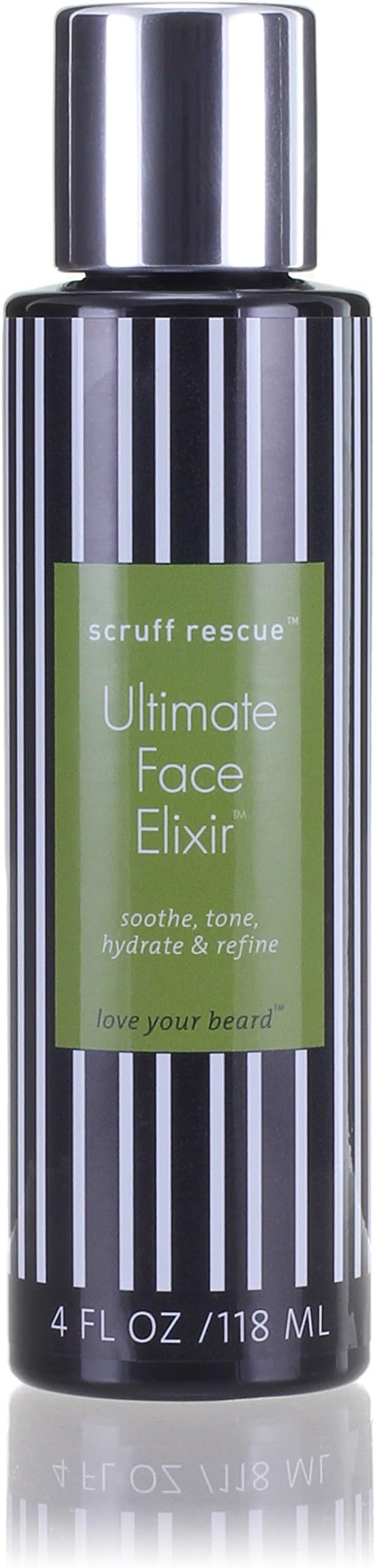 Best After Shave Balm, Scruff Rescue Ultimate Face Elixir, Premium Anti-Aging Light Lotion for Deep Moisture, Soothing Juniper, Oak, Horsetail, Chestnut & Hyaluronic Acid, Woody-Citrus Aroma, 4 fl oz