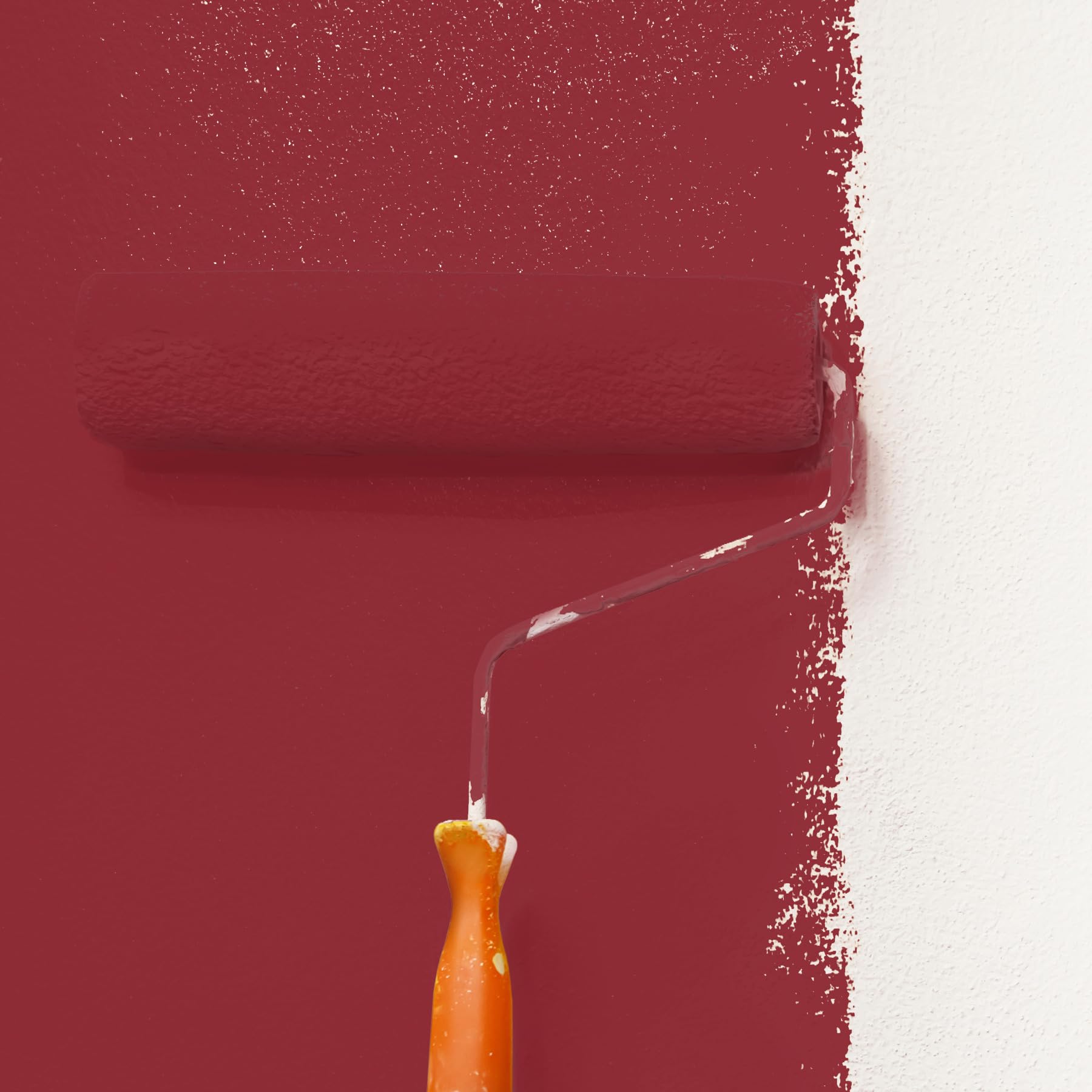 WALLCOVER hochwertige Wandfarbe für Innen | Rot | Skandinavisch | 1L für 40m² | Hochdeckende Innenfarbe (Klasse 1) in Schwedenrot Dunkelrot | Profi Qualität aus Deutschland