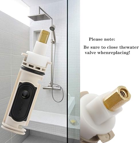 Miniatura 3 de Cartucho de ducha 1222 adecuado para grifo Moen Posi-Temp para grifo de ducha Moen 1222 1222B Cartucho de ducha de repuesto (1222)