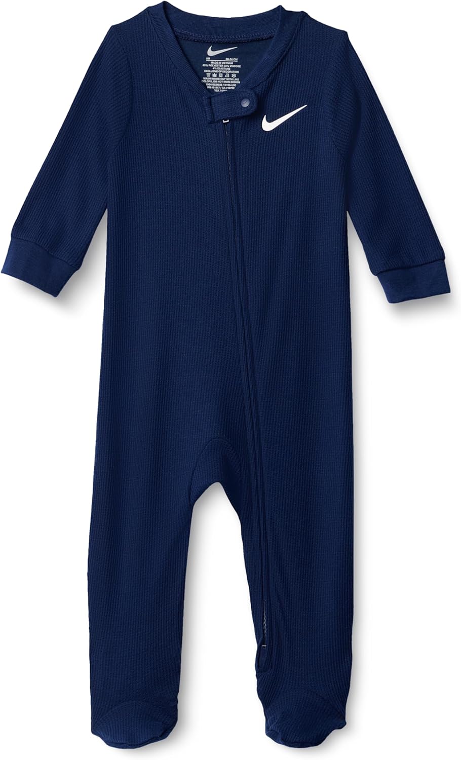 Nike Baby Waffle Knit Viscose Footed Coverall