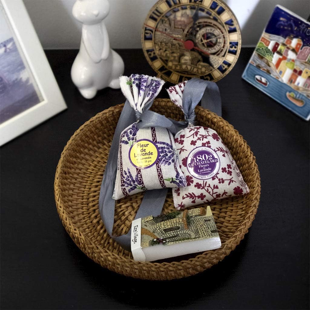 Super Big Clearance! Premium Wicker Small Hand Woven Bread Serving Basket Display Storage Basket for Fruit Candy Cake Bread Snack Or Storage for Keys, Wallet, Cell Phone and Small Items (1 Pack, Natural)