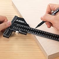 Vista 4 de Calibre Scriber de 37 Pulgadas – Regla de Medición y Marcado Extra Larga, Calibre de Diseño y Ensamblaje, Herramienta Cuadrada de Aluminio CNC