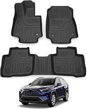Toyota RAV4 RAV 4 Hybrid HEV 2019-2025 - 3D Thermoformed All Weather Floor Mats, Non-Slip, Waterproof • Premium TPE