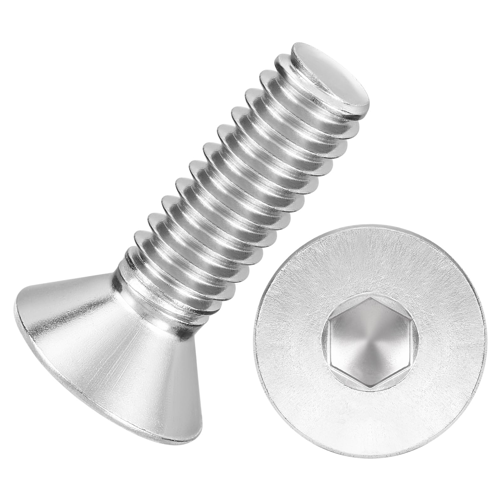 Kozelo 50Pcs[1/4-20x7/8"] Flat Head Socket Cap Screw Countersunk Bolt — image 1