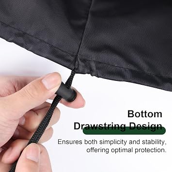 Dustproof Coffee Maker Cover, Universal Waterproof Shield for Countertop Appliances in Home, Garage, and Office, Black