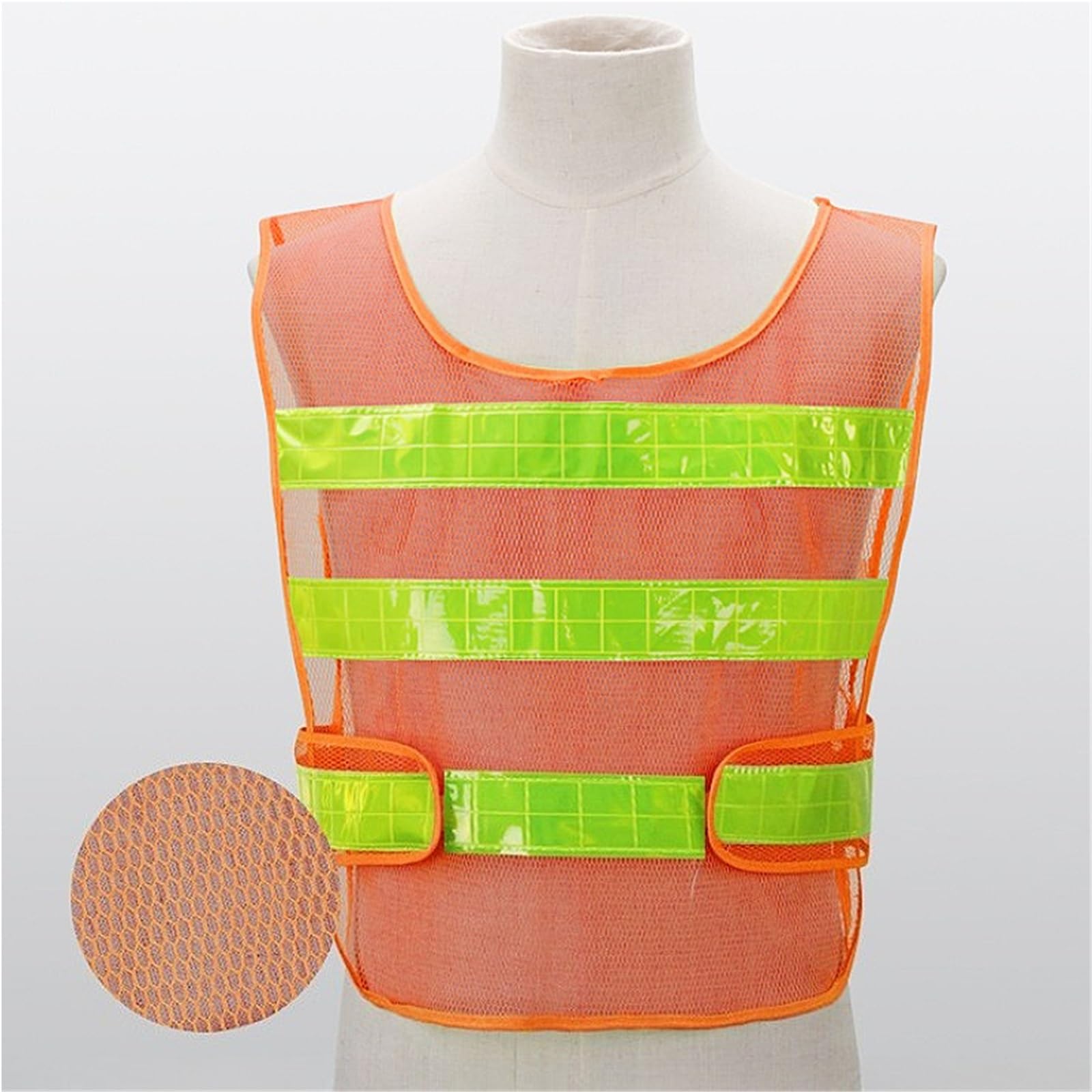 Chaleco Reflectante de Alta Visibilidad, Chaqueta, Ropa Trabajo, Motocicleta, Ciclismo, Deportes al Aire Libre para la construcción, Trabajos al Aire Libre(Green-1pcs)