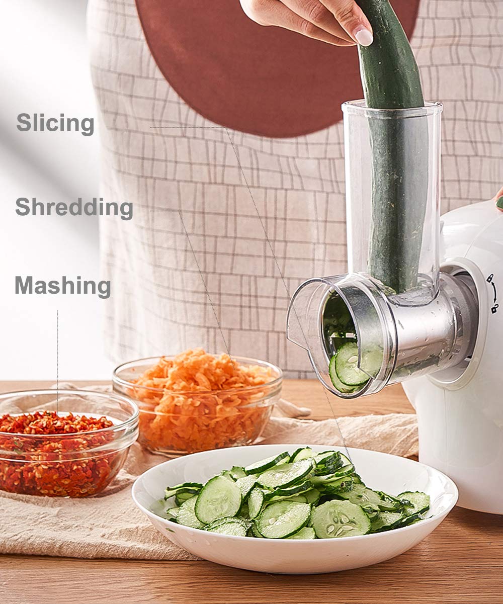 Hanchen Picadora de Carne Eléctrica 1500W Máquina de Picar Carne Verduras Multifuncional Embutidora de Salchichas para Hogar Cocina