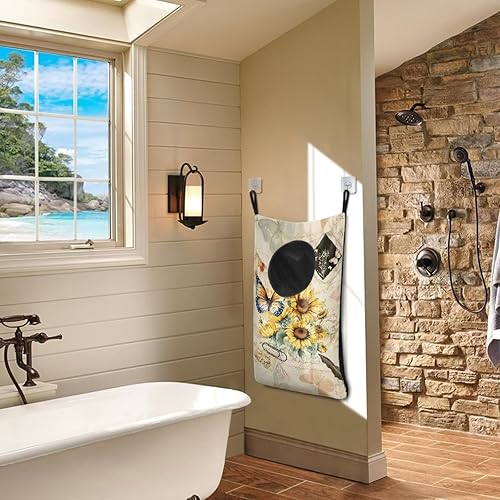 Miniatura 4 de Universe Galaxy - Bolsa de lavandería para colgar sobre la puerta, resistente, portátil, plegable, cesta de lavandería para espacio pequeño para