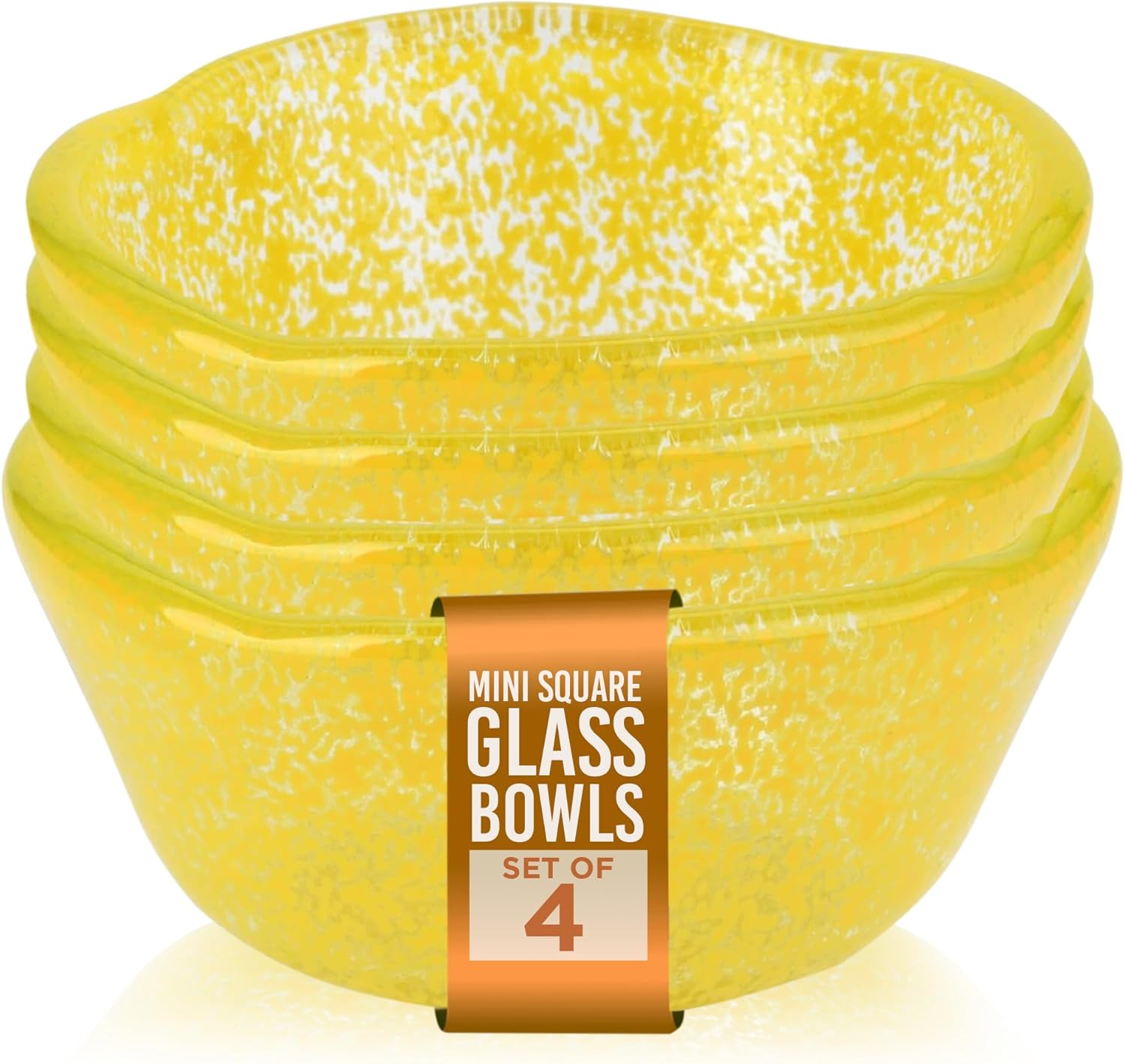 IMPULSE! Mini Small Splendido 2 oz. Glass Bowl (Lime) Set of 4 -Perfect for Serving, Food Prep, Condiments, Crafts, and Decor! Versatile and Stylish- 2.5" D X 1.2" H
