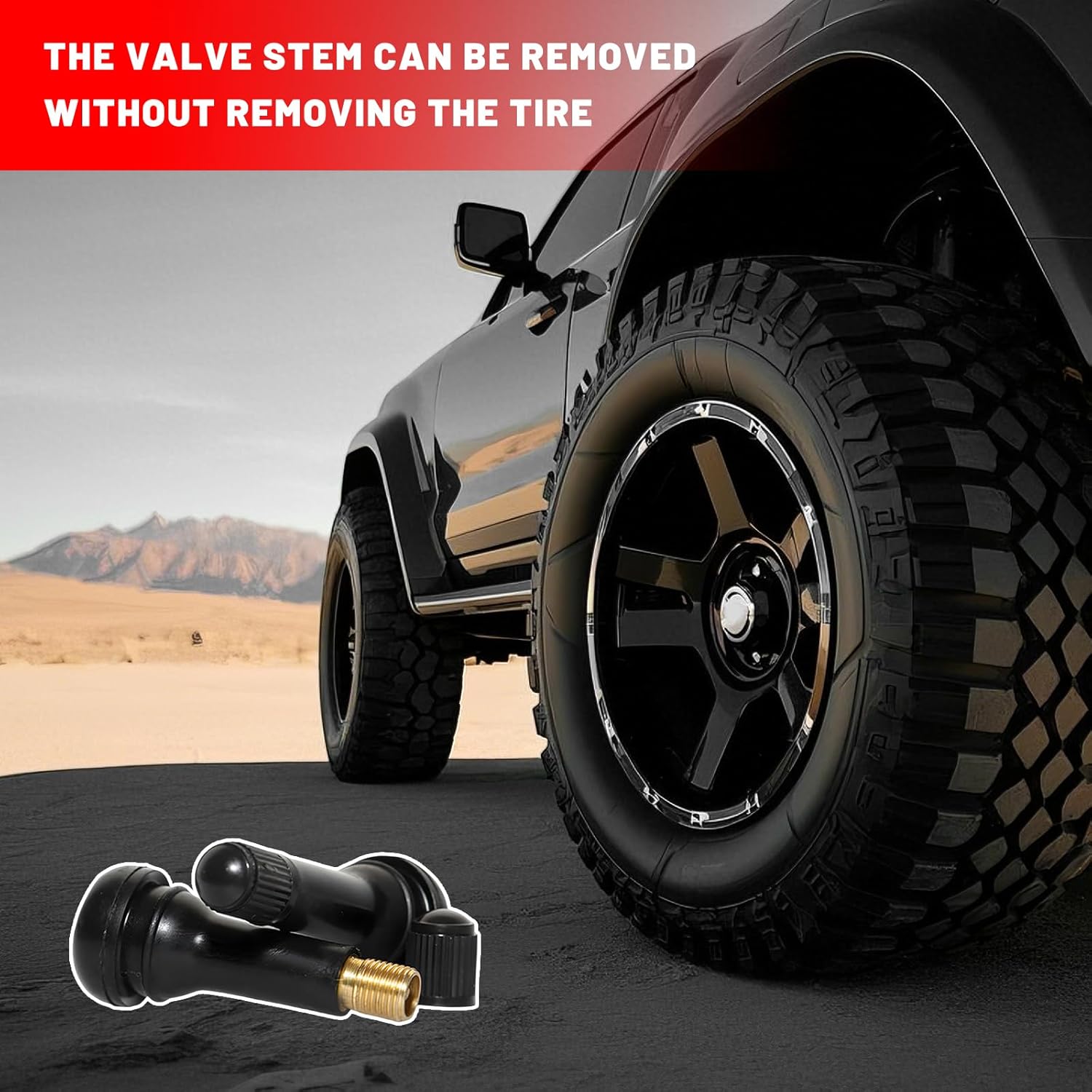 25PCS Valve Stem & Core Removal Replacement Tool Kit, Heavy Duty Tire Core Removers with 5 TR413/5 TR414 Stems, Valve Cores Stems Caps Removal Tool Kit for Car Motorcycle ATV