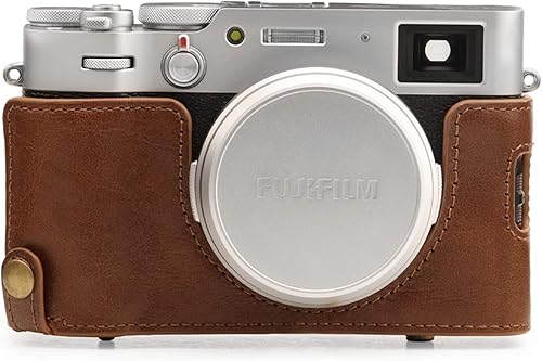 Miniatura 4 de MegaGear Ever Ready - Funda de piel auténtica para cámara compatible con Fujifilm X100V