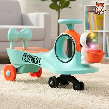 Clever Fox Rapid Swing Magic Car Rideons & Wagons Non Battery Operated Ride On (Green)