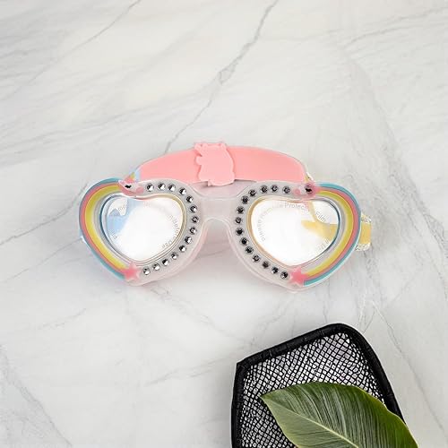 Miniatura 2 de Swim Goggles with Heart-shaped Frame Anti-fog Lens Comfortable Elastic Strap Quick-adjust Lightweight and Portable for Pool and Bath Use