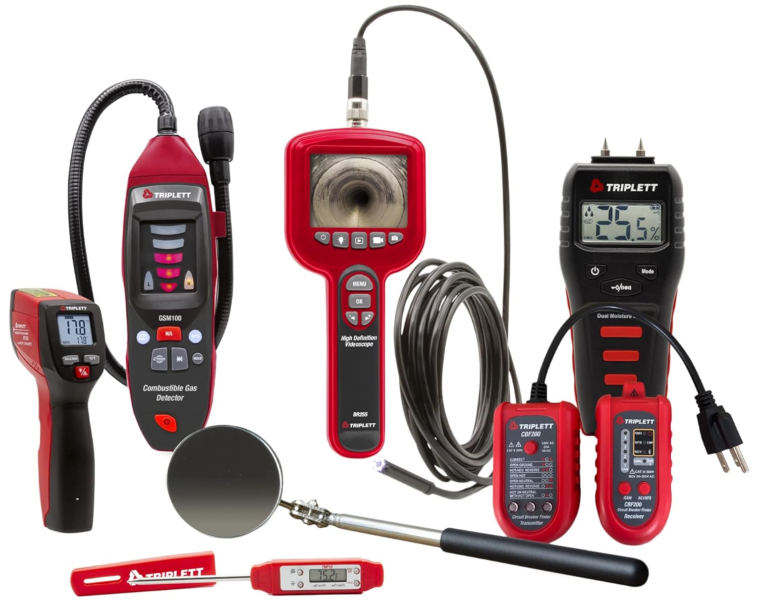 Triplett HMINPRO-KIT Home Inspector PRO 7-Piece Tool Kit