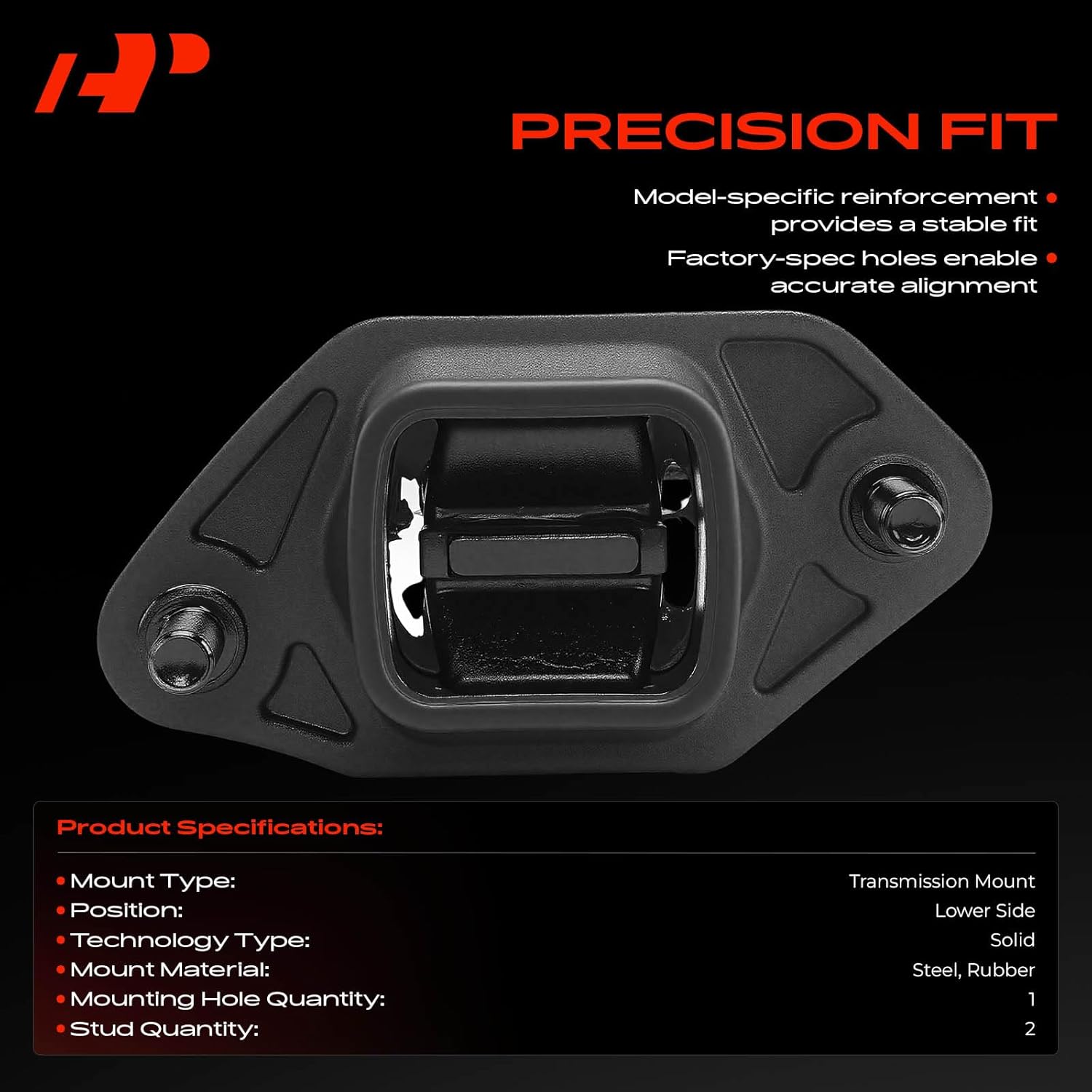 A-Premium Lower Transmission Mount Compatible with Honda Accord 2008-2012, Crosstour 2012-2015 & Acura TSX 2009-2014, 2.4L, Automatic Transmission