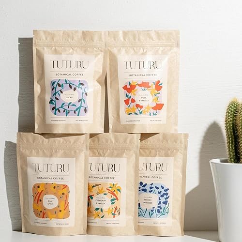 Miniatura 8 de Café molido orgánico de vainilla y canela  Canela real y vainilla  tostado medio, café saborizado  Suave bajo en ácido  perfecto para gotear, verter