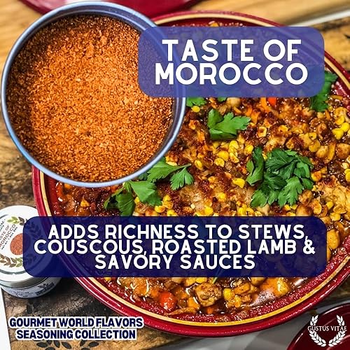 Miniatura 5 de Colección de condimentos de Gourmet World Flavors. Sin GMO verificado. 6 latas magnéticas. Lote pequeño de mezcla de especias.