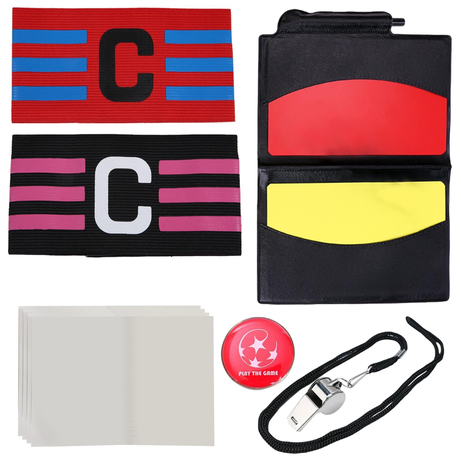 Mini-cage De Football,MAICCA-Sac D'arbitre De Football Avec Sifflet,cartes,pièce De Monnaie