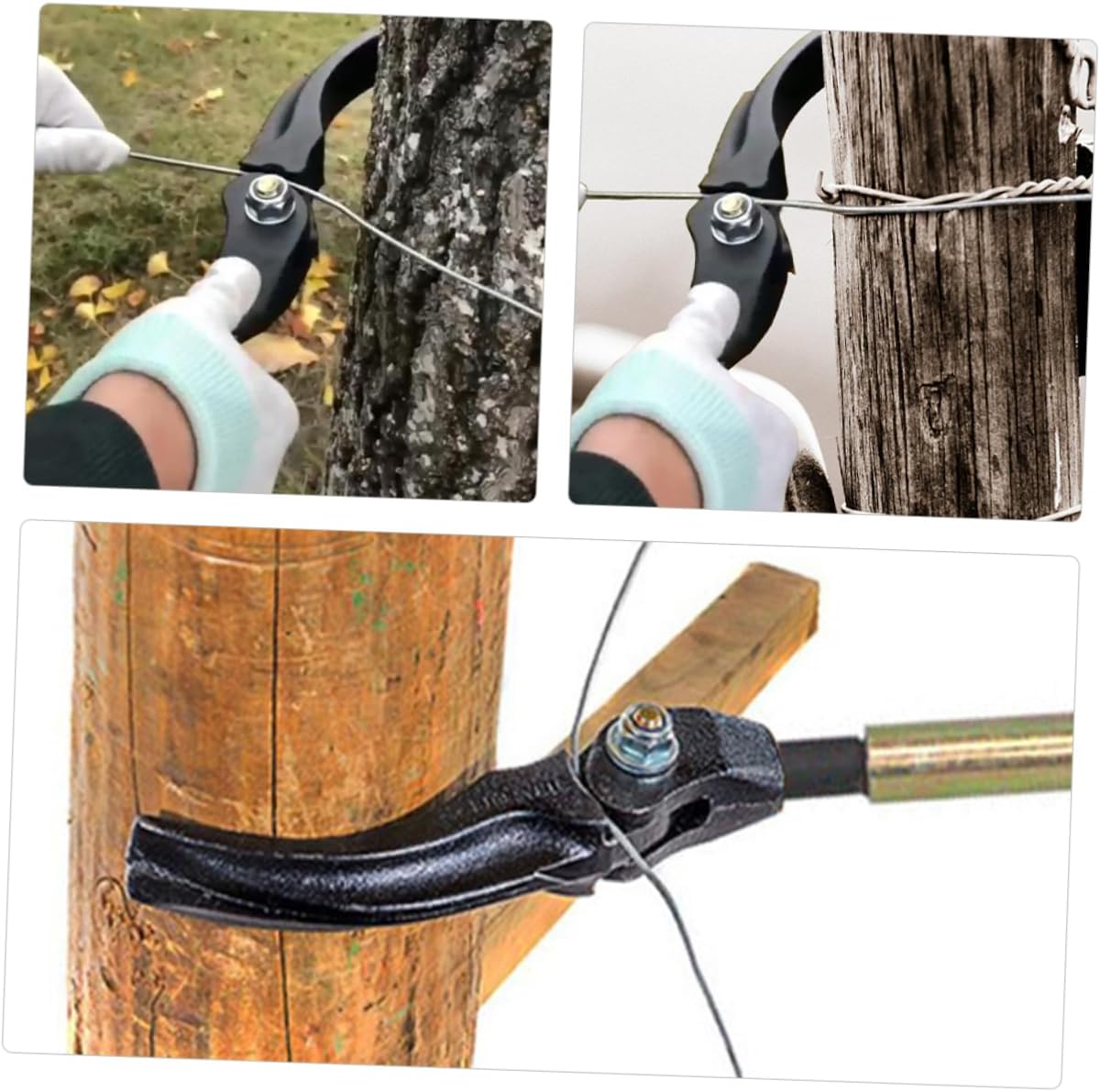 TEHAUX Fence Wire Tightener Tool Stretcher for and Garden Fences Convenient Agricultural Wire Tensioner Durable Long Handle Design for Easy Use Essential