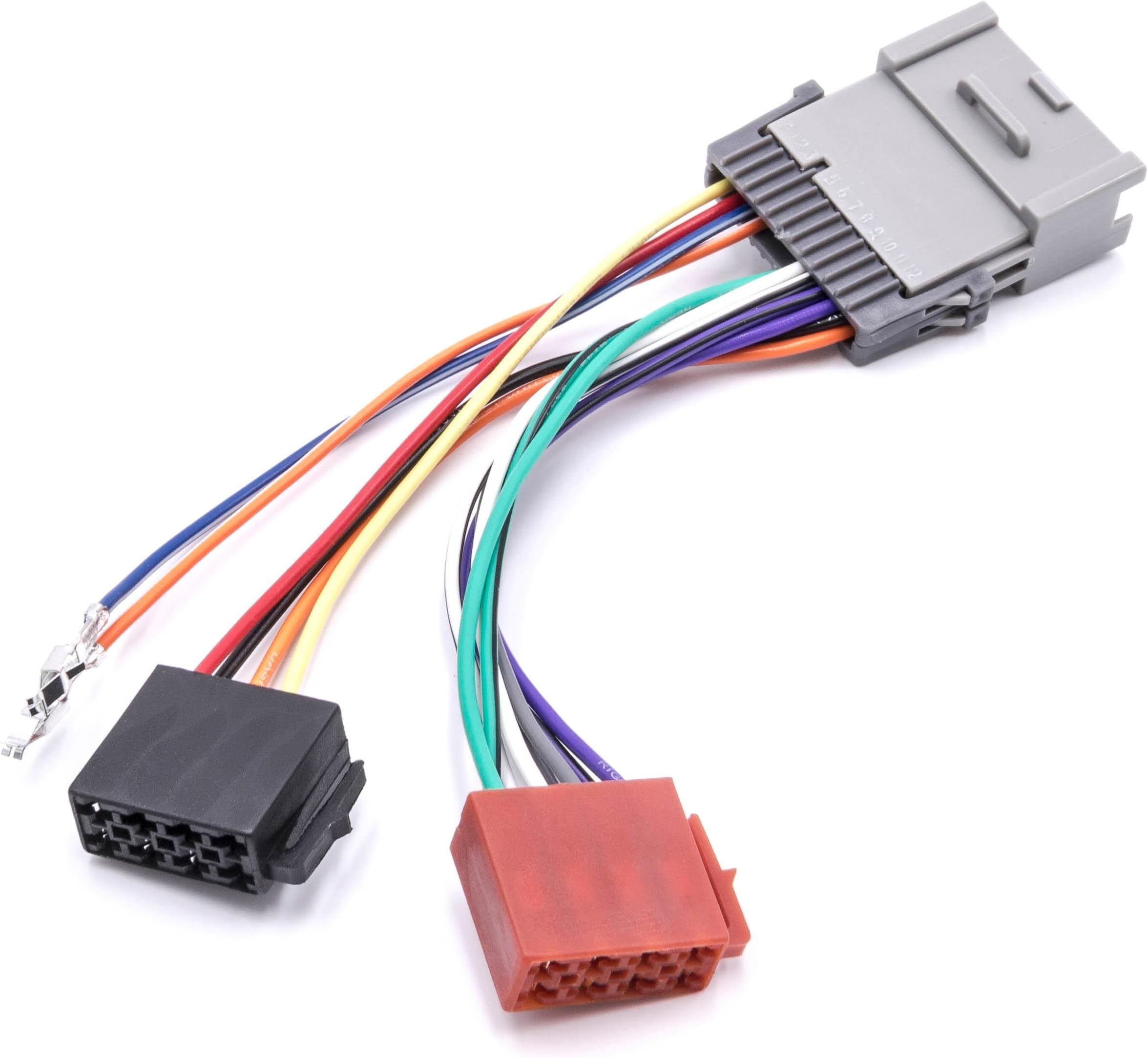 vhbw Car Radio ISO Adapter compatible with Buick Lacrosse 2005-2009