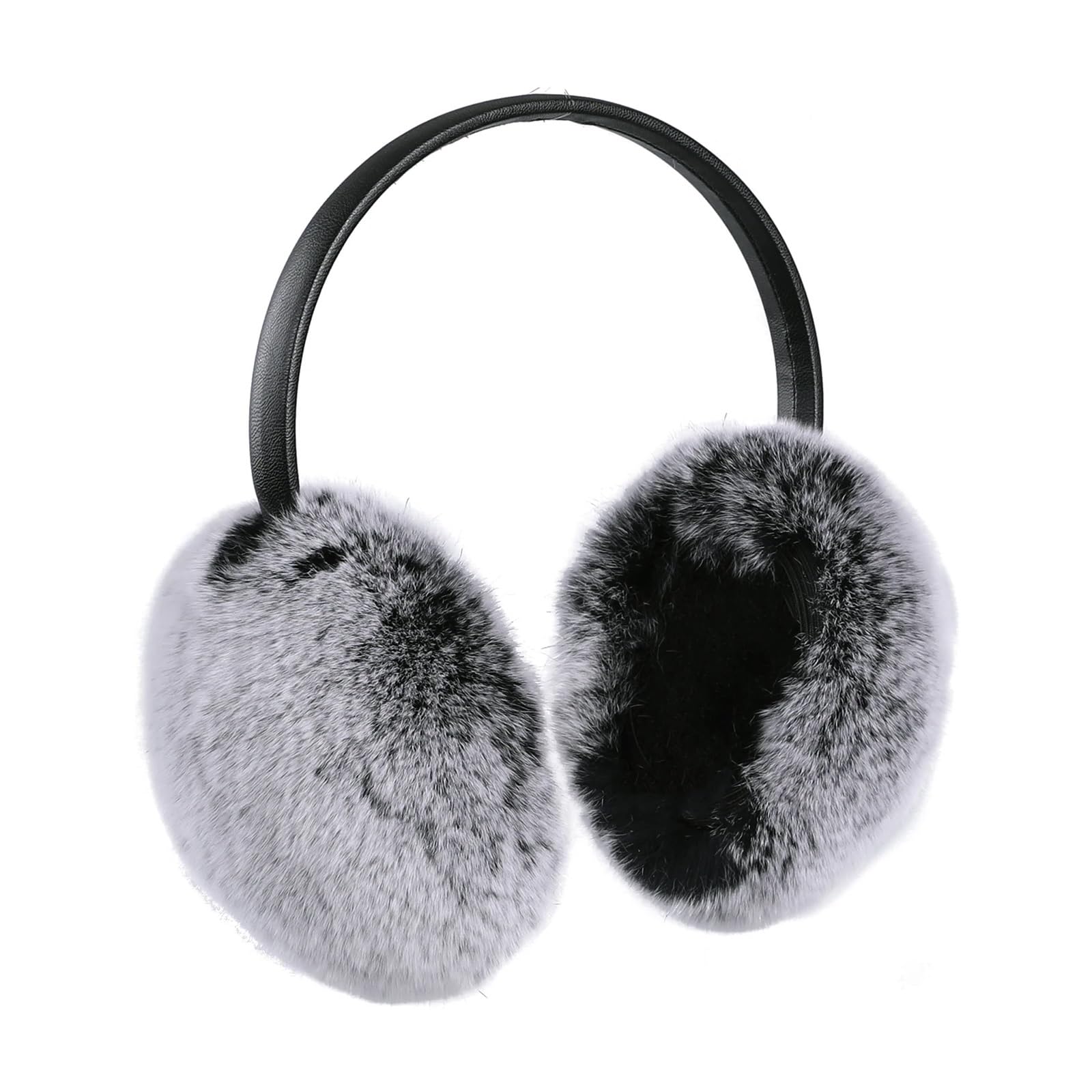 Protège-oreilles chaud hiver vraie fourrure Rex cache-oreille réglable velours mixte - 7