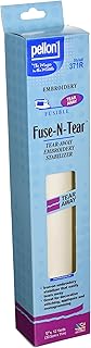 Pellon Fuse-N-Tear 12" x 12yards Fusible Stabilizer, White